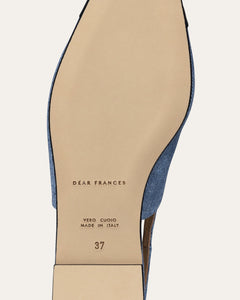 Tia Flats, Denim Leather Tia flats dear-frances 